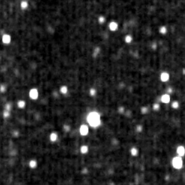 Secuencia de fotografías tomadas a 280 millones de kilómetros por la New Horizons del objeto 1994 JR1